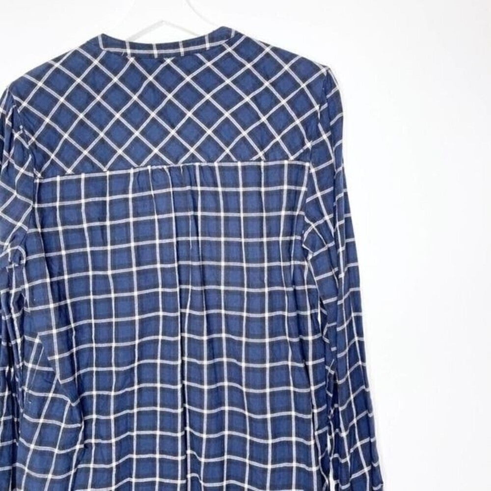 41 HAWTHORN Mataya Smocked Flannel Shirt  - Picture 8 of 11